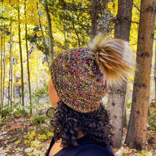 Merino Wool Joy Ride Beanie-Zinnias