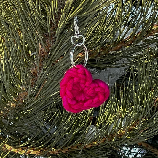 Chunky Heart Keychain