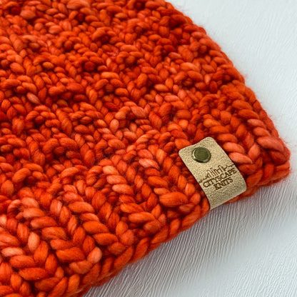 Heavy Merino Wool Beanie-Carrot (Wholesale)