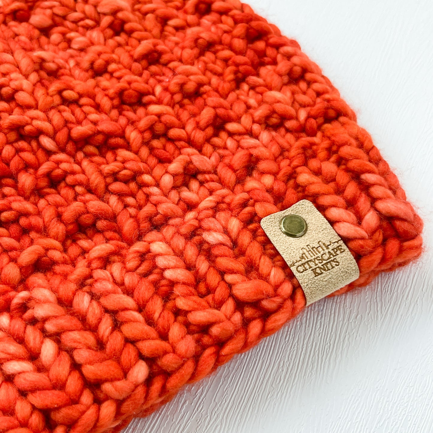 Heavyweight Merino Wool Beanie-Carrot