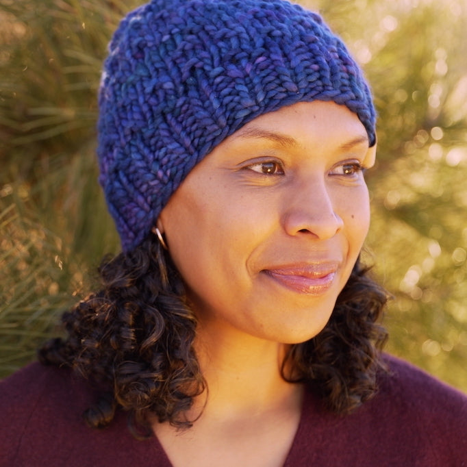 Heavy Merino Wool Beanie-Reflecting Pool (Wholesale)