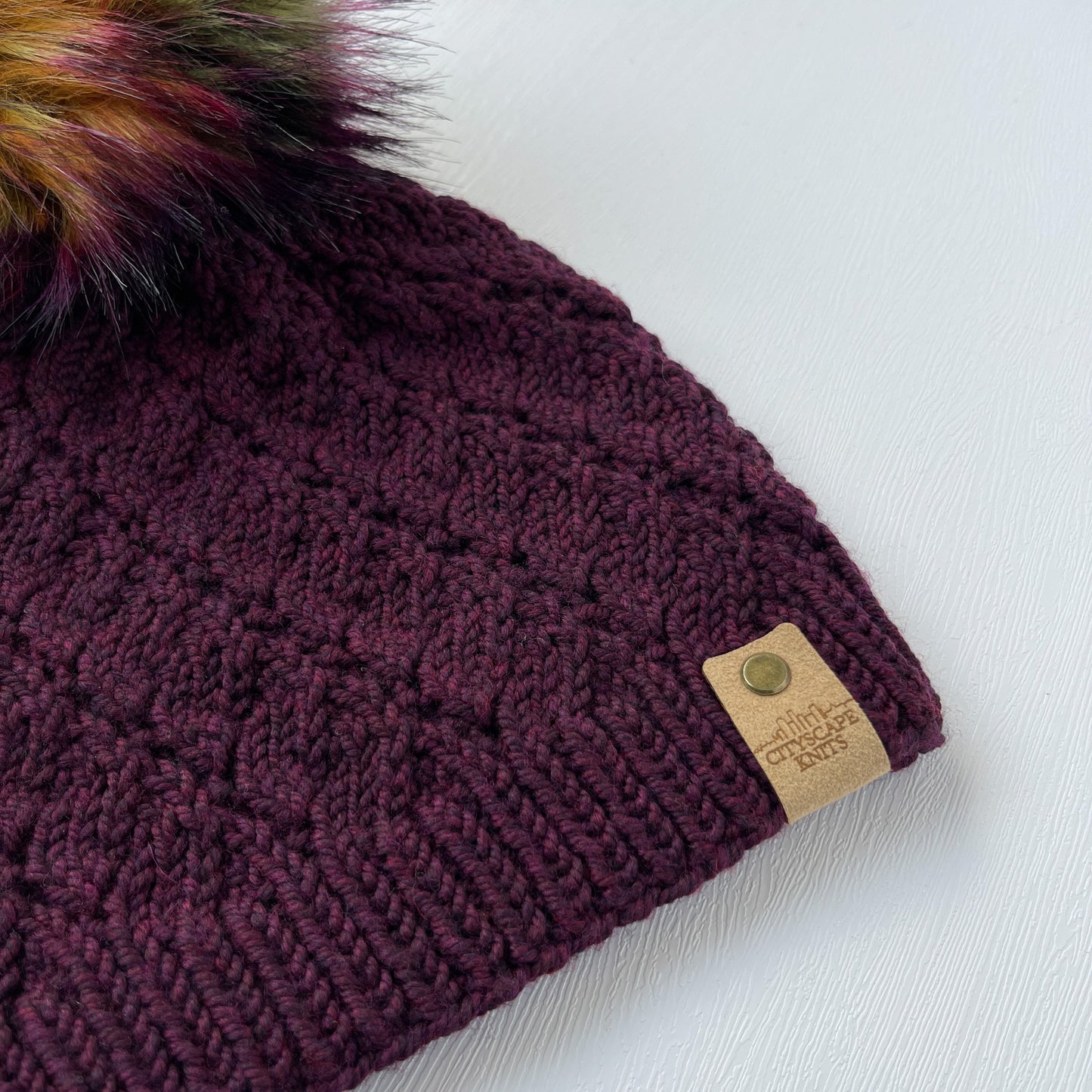 Merino Wool JR Beanie-Black Cherry (Wholesale)