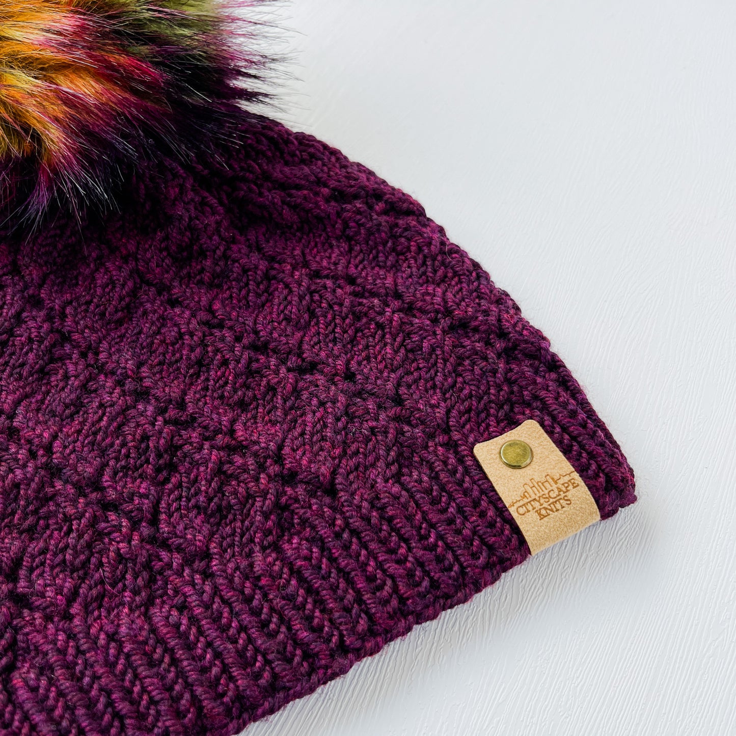 Merino Wool Joy Ride Beanie-Black Cherry