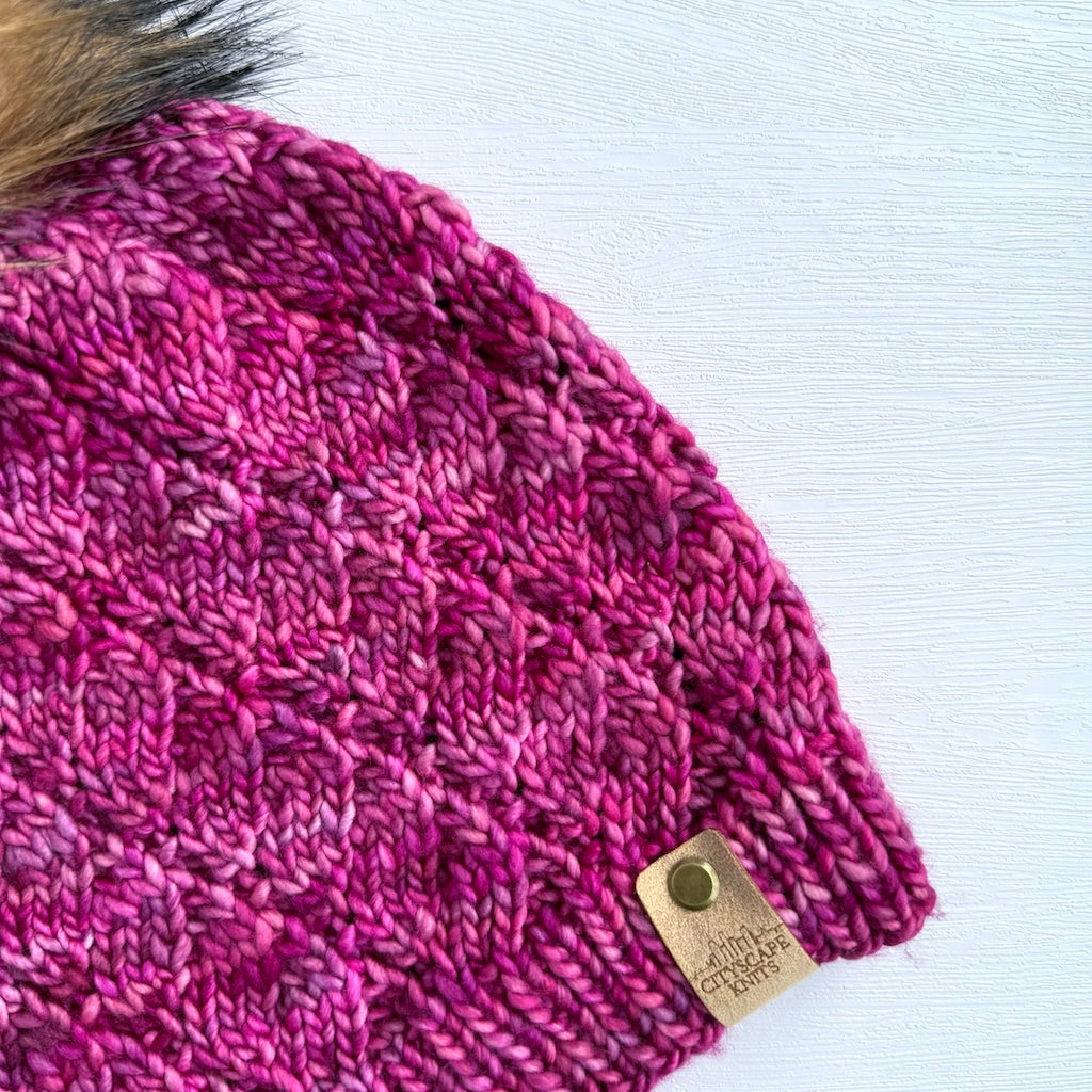 Merino Wool Joy Ride Beanie-English Rose