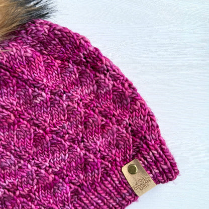 Merino Wool Joy Ride Beanie-English Rose