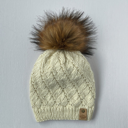 Merino Wool JR Beanie-Natural (Wholesale)