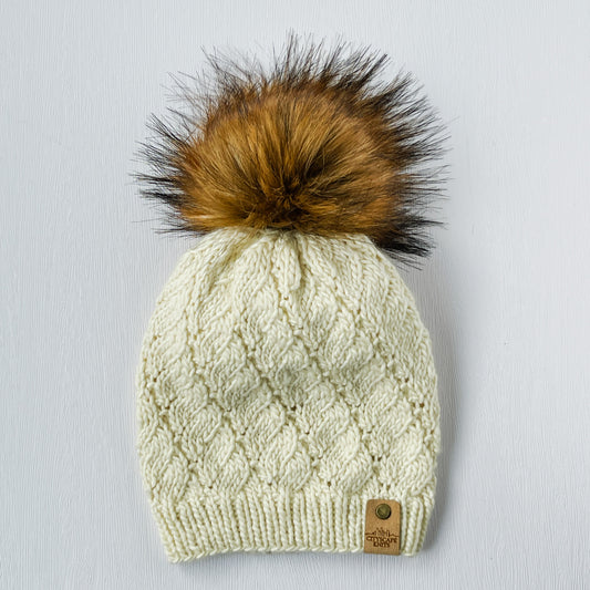 Merino Wool Joy Ride Beanie-Natural