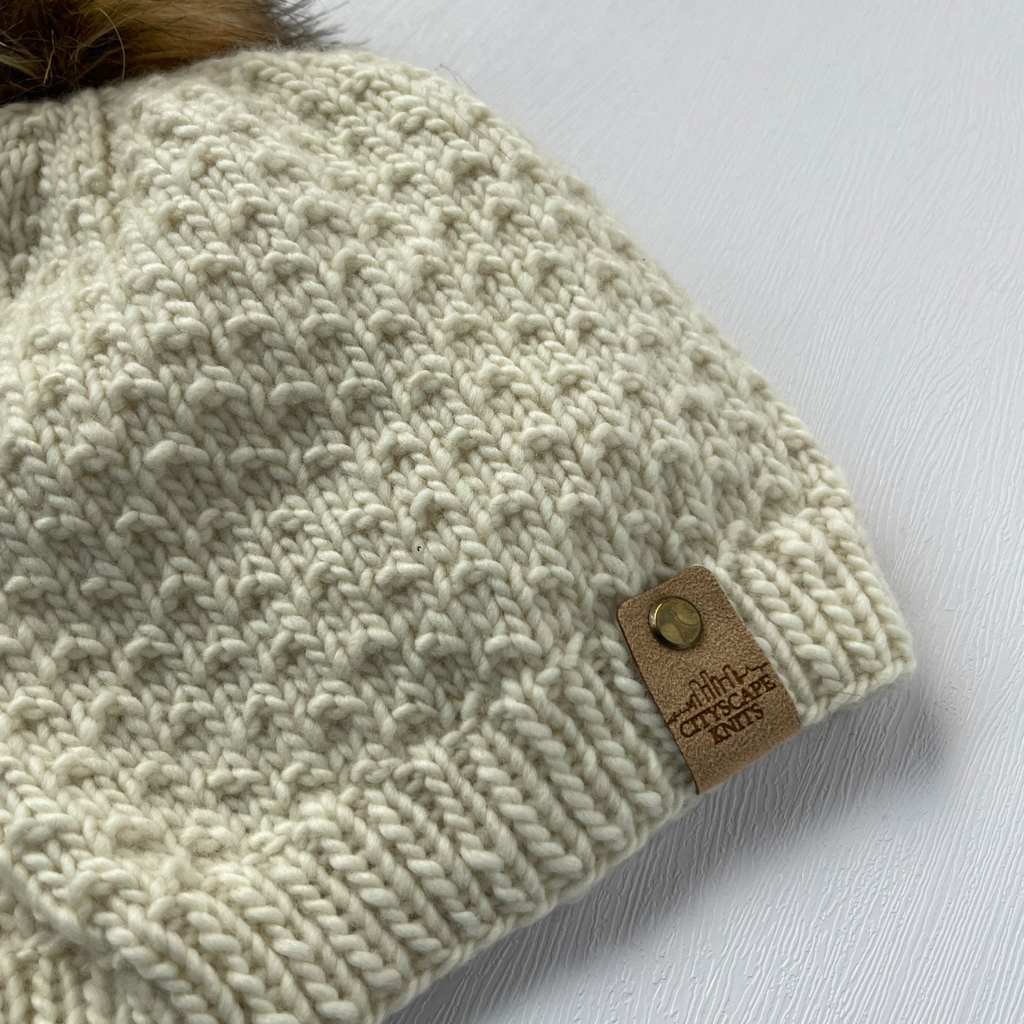 Light Merino Wool Beanie-Natural (Wholesale)