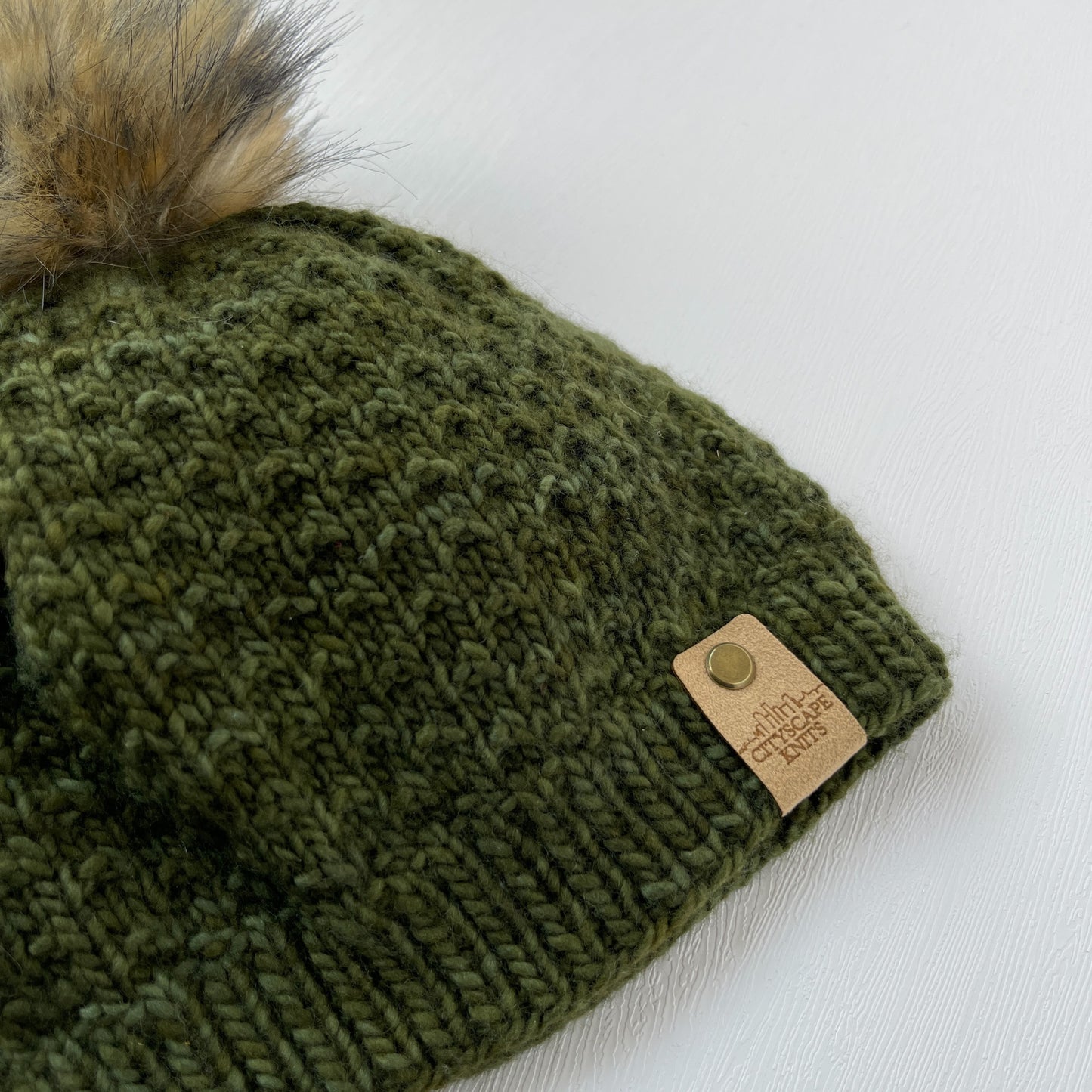 Light Merino Wool Beanie-Olive (Wholesale)