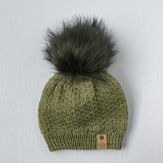 Light Merino Wool Beanie-Yerba (Wholesale)