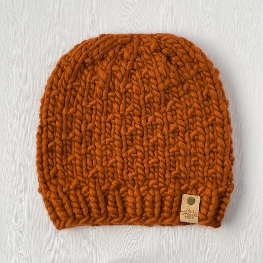 Heavy Peruvian Wool Beanie-Cinnamon (Wholesale)