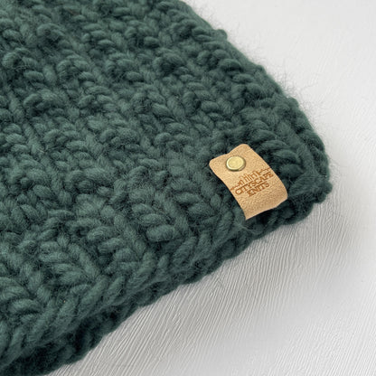 Heavy Peruvian Wool Beanie-Forest Green (Wholesale)