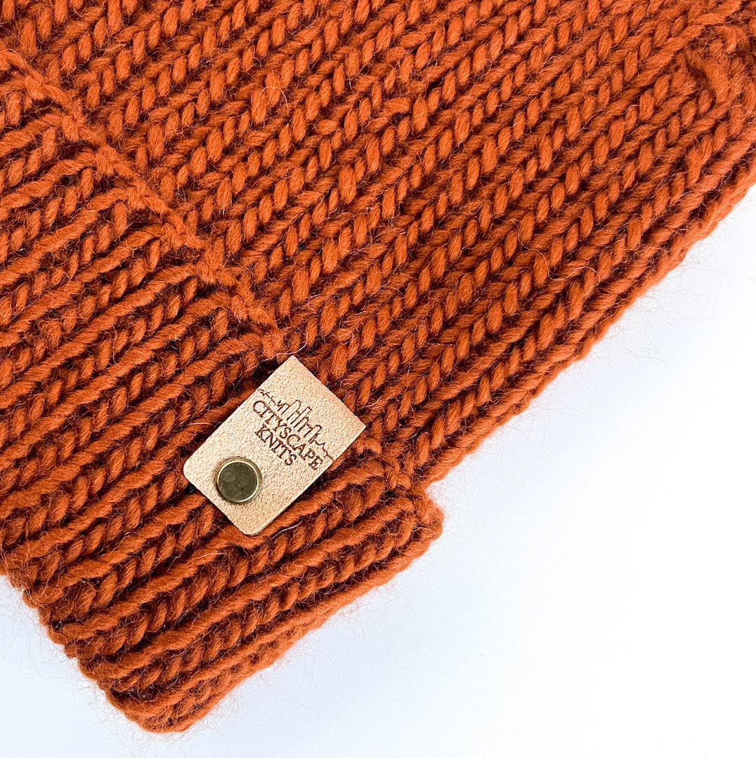 Peruvian Wool Hipster Beanie-Cinnamon