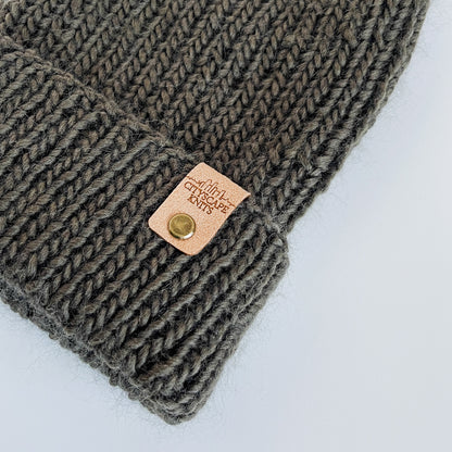 Peruvian Wool Hipster Beanie-Olive