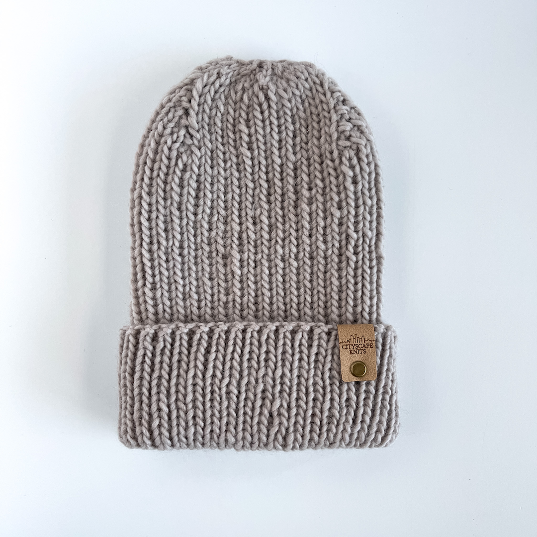 Peruvian Wool Hipster Beanie-Pearl Grey (Wholesale)